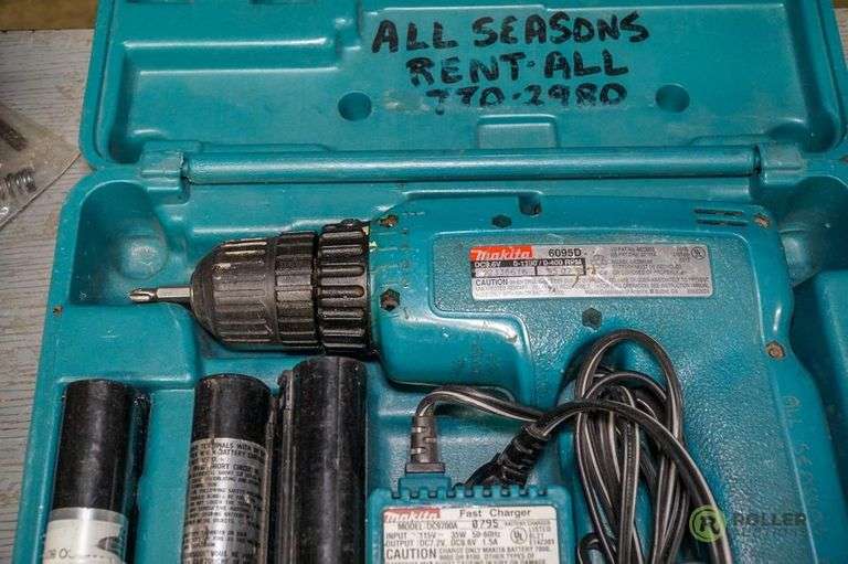 Makita 6095D Cordless Driver Drill With Battery Charger Roller Auctions