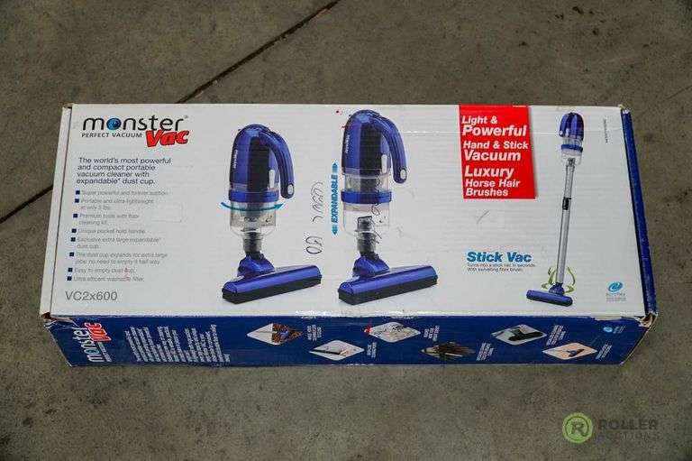 Monster Vac VC2X600 Portable Vacuum Roller Auction