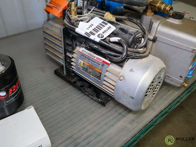 (7) Vacuum Pumps; Pittsburgh and Robinair Roller Auctions