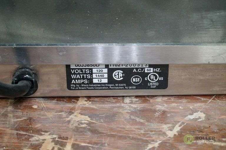 J&J Snack Foods 850C Soft Pretzel Warmer and Display Roller Auctions