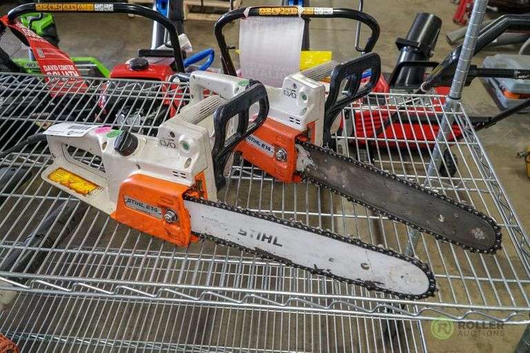 (2) Stihl E14 Electric Chainsaws Roller Auctions