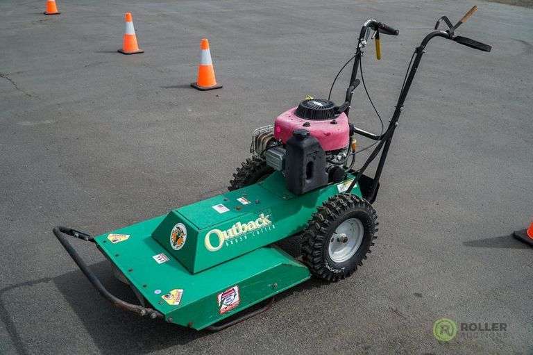 Billy Goat Outback Brush Cutter, Gas, 24in Cut Roller Auctions
