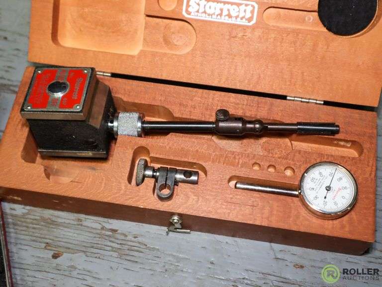Starrett 657 Base Indicator & Starrett 445 Depth Micrometer