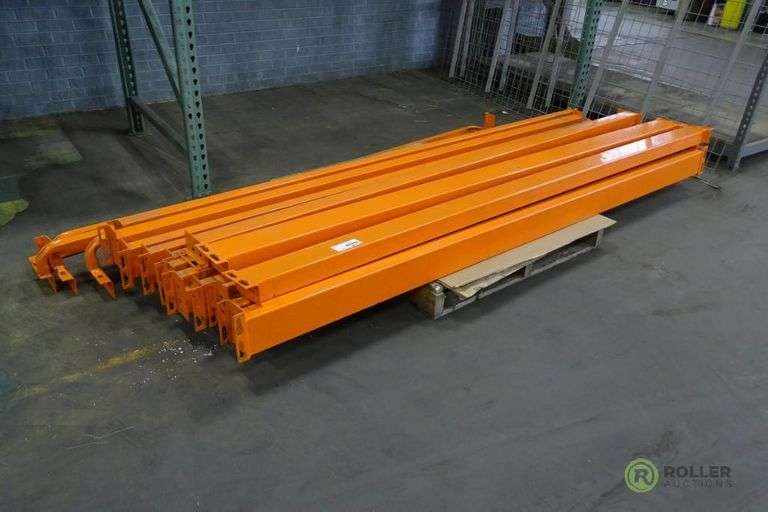(18) 9' Pallet Racking Cross Braces Roller Auction