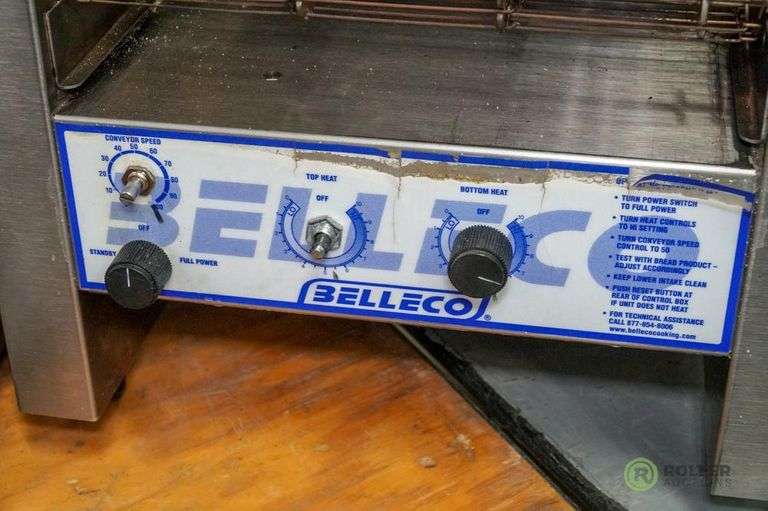 Belleco JT2 Conveyor Toaster Roller Auctions