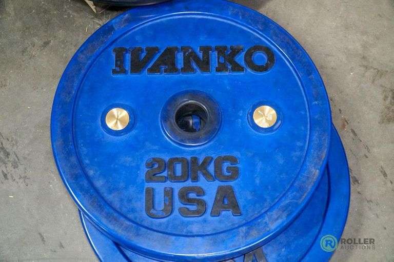 Ivanko Calibrated Olympic Bumper Weight Plates, (4) 30Kg, (4) 20Kg, (2