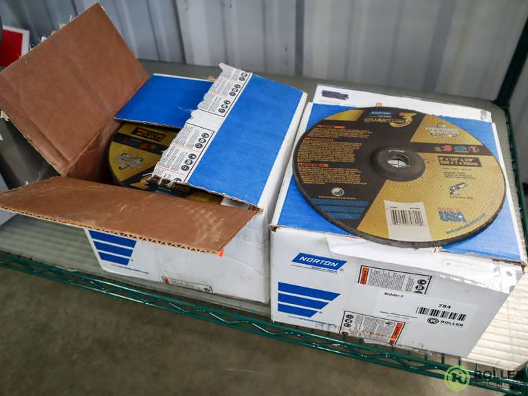 (2) Boxes of Norton Quantum 3 9in Grinding Wheels Roller Auctions