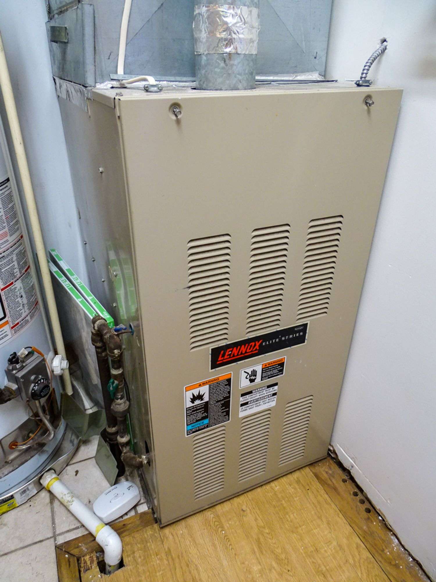 GE GG50T06AVH00 Gas Water Heater u0026 Lennox Elite Series Furnace, Located at  2212 17th Ave, Longmont CO 80501, Notes: All Aspects of Removal Are The  Buyers Responsibility. Electric, Gas, and Water Will