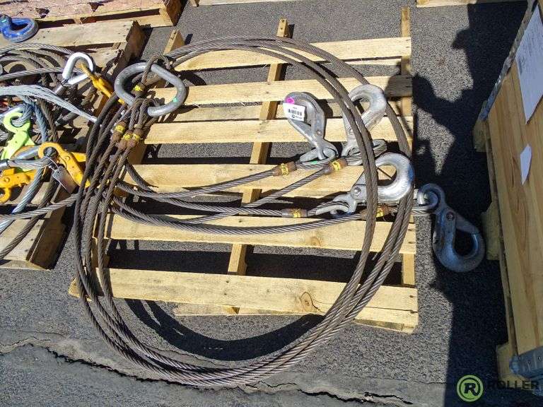 (2) Pallets of Rigging Cables Roller Auctions