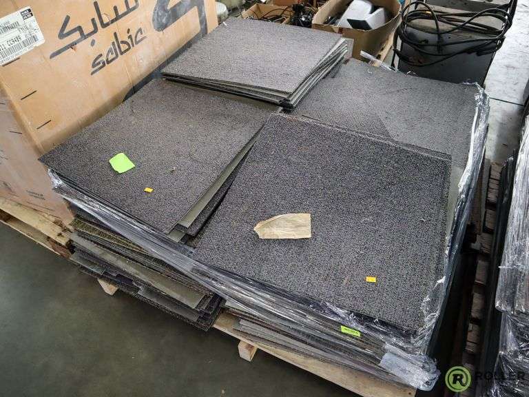Pallet of Carpet Tiles Roller Auctions