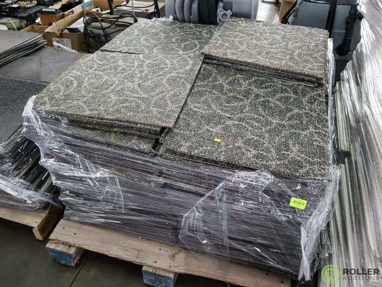 Pallet of Carpet Tiles Roller Auctions