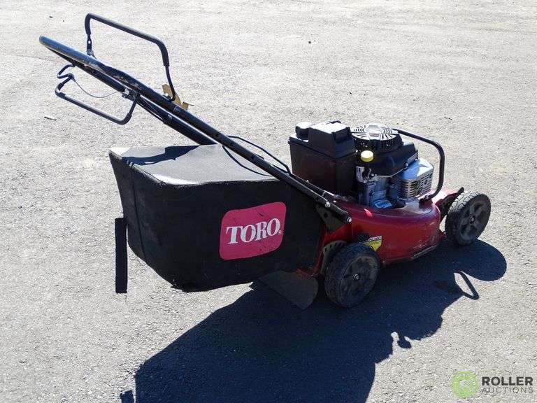 Toro Commercial Push Mower, Gas, Rear Bagger, 22in Cut Roller Auctions