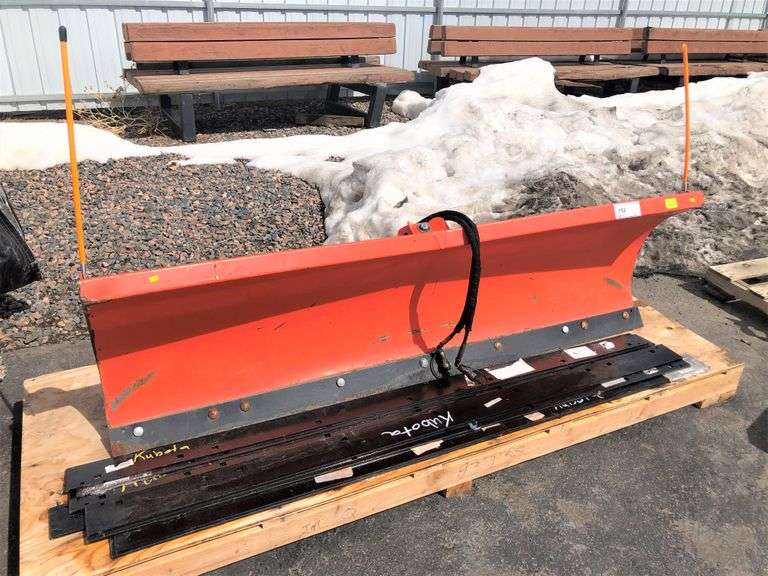 Kubota V5294 77in Snow Plow Attachment with Extra Cutting Edges