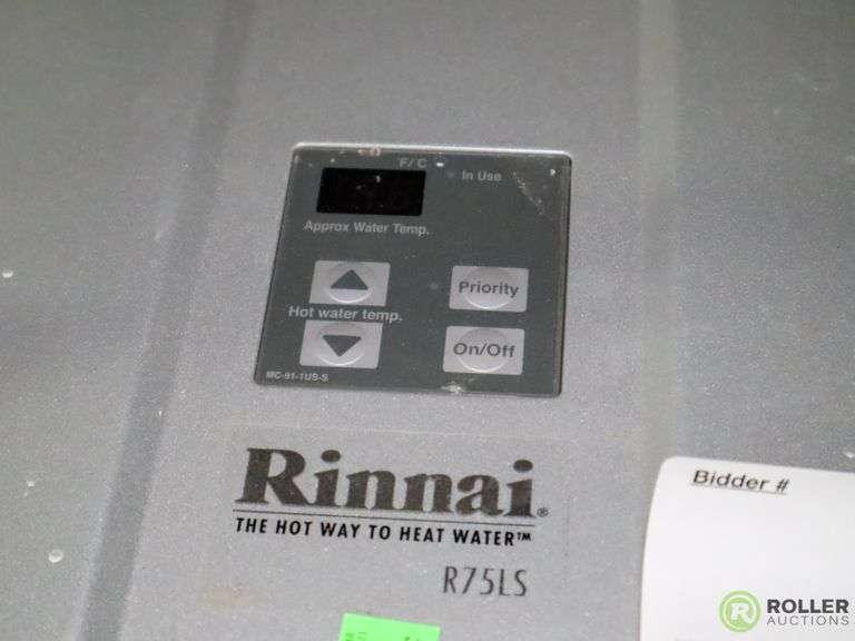 Rinnai R75LS Tankless Water Heater Roller Auctions