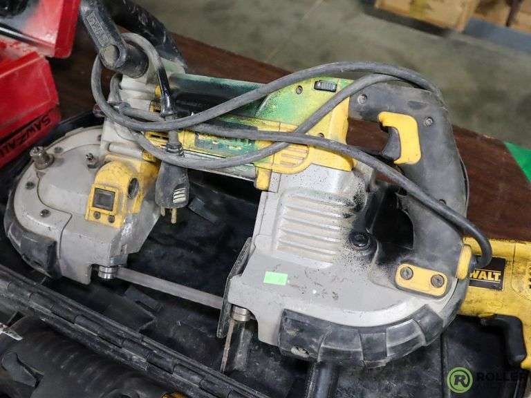 DeWalt DWM120 Bandsaw, DW311 Reciprocating Saw and DW236 Drill Roller