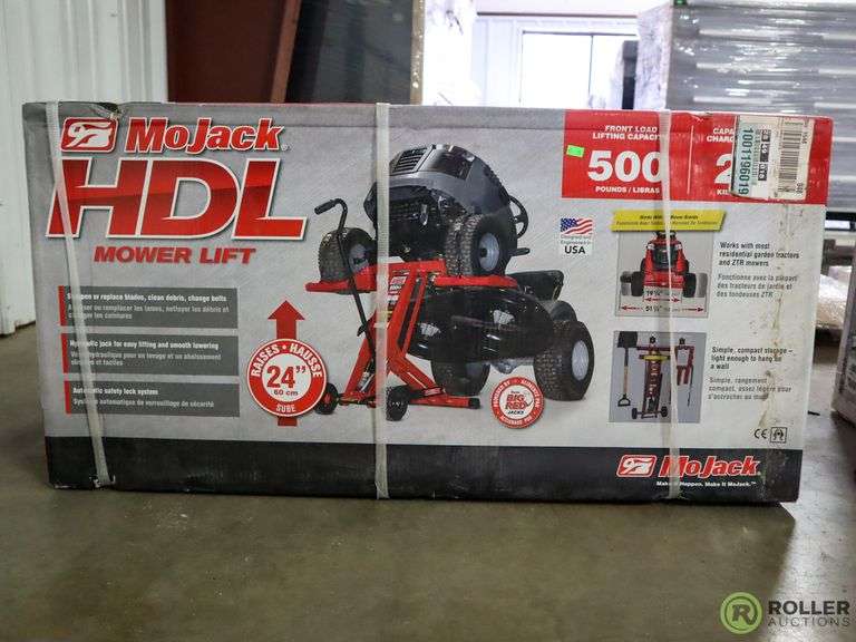 New MoJack HDL Mower Lift, 500Lb Capacity Roller Auctions