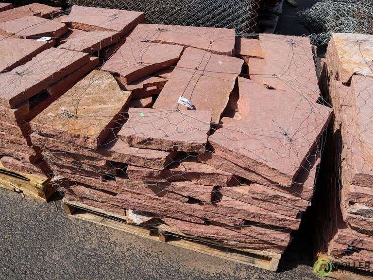 Pallet of Flagstone Landscape Rock Roller Auction