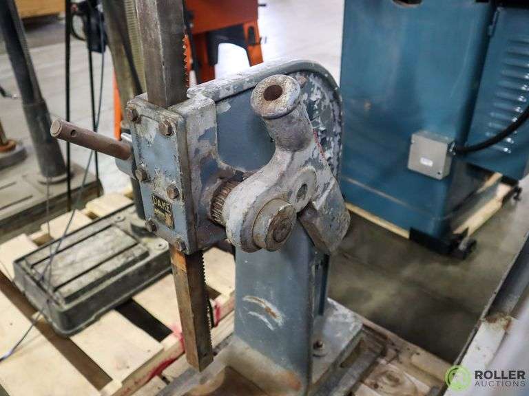 Dake 11/2B Arbor Press with Metal Stand Roller Auctions