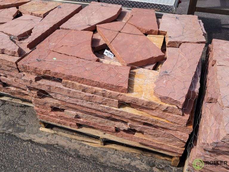 Pallet of Flagstone Landscape Rock Roller Auctions