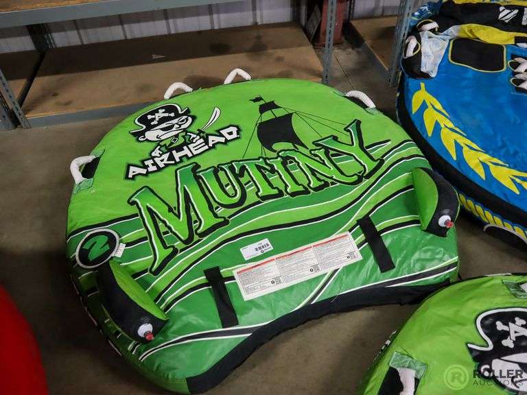 (3) Tow Behind Inflatables; West Marine Captains Chair and (2) Air Head