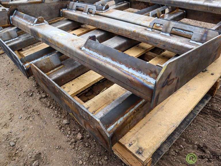 (4) New Skid Steer Attachment Plates Roller Auctions