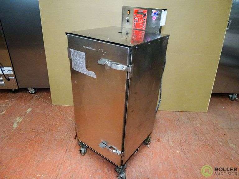 Cookshack SM160 Stainless Steel SmartSmoker Electric Smoker on Casters