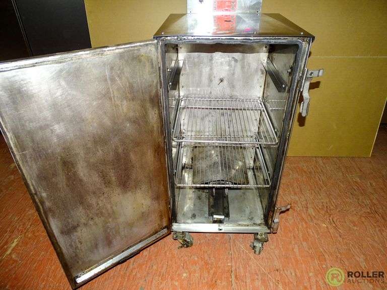 Cookshack SM160 Stainless Steel SmartSmoker Electric Smoker on Casters