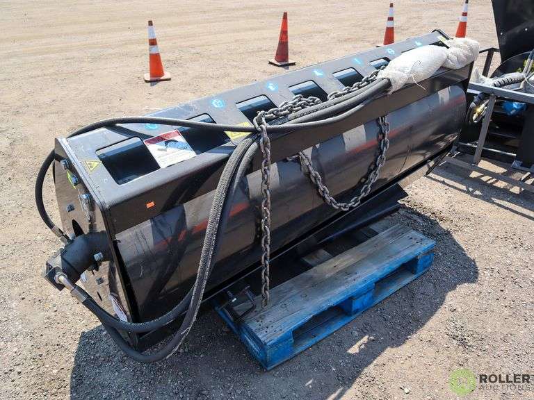 New Mower King SSVR72 Hydraulic 72in Vibratory Roller Attachment To Fit Skid Steer Loader