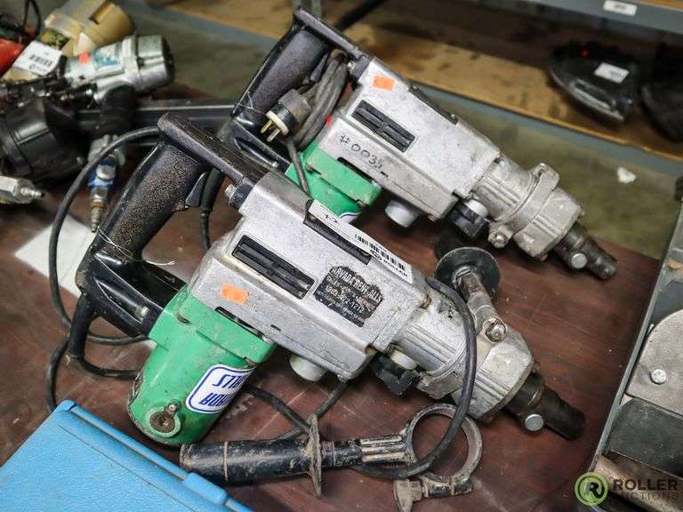 (2) Hitachi DH38YE 1.5" Rotary Hammers Roller Auctions
