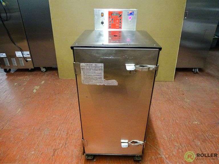 Cookshack SM160 Stainless Steel SmartSmoker Electric Smoker on Casters