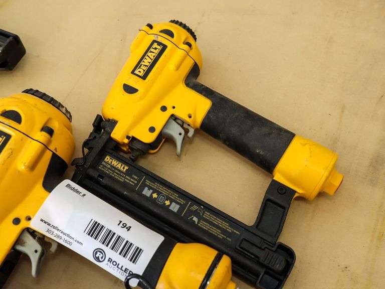 (2) DeWalt D51236 and D51256 Pneumatic Nailers Roller Auctions