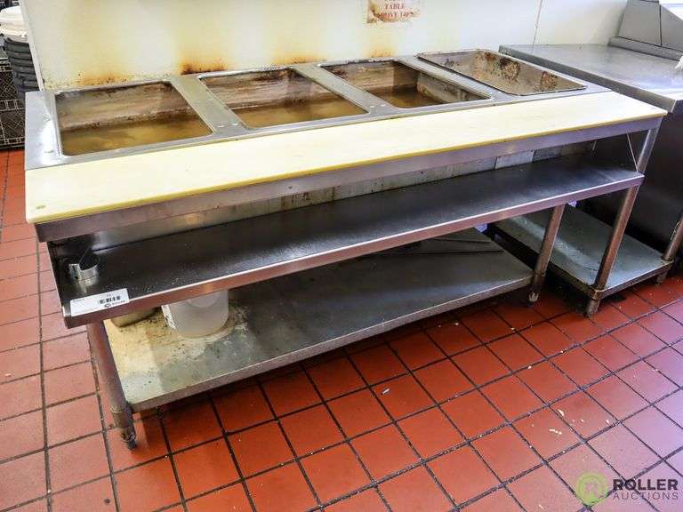 Eagle 4-Bay Steam Table With Lower Shelf, Electric - Roller Auction