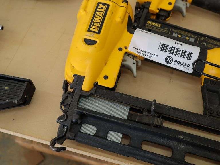 (2) DeWalt D51236 and D51256 Pneumatic Nailers Roller Auctions