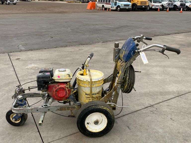 Graco Walk Behind Paint Sprayer, Gas Engine Roller Auctions