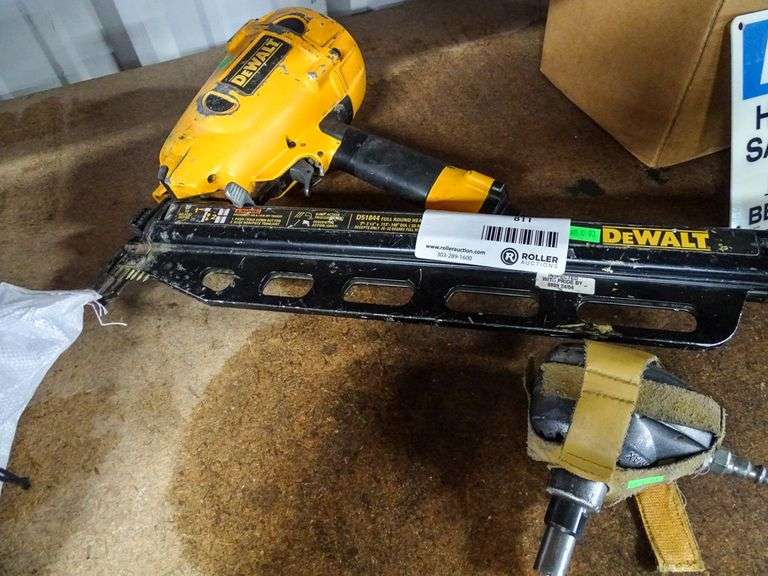 DeWalt D51844 Pneumatic Framing Nailer and Senco Palm Nailer Roller