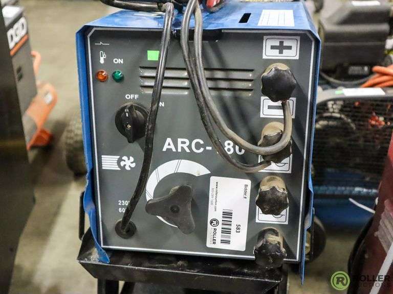 Chicago Electric Arc180 Arc Welder With Welding Cart Roller Auctions