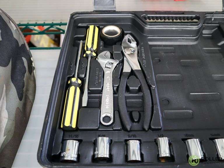 Skillcraft Automotive Tool Kit With Cables Roller Auctions