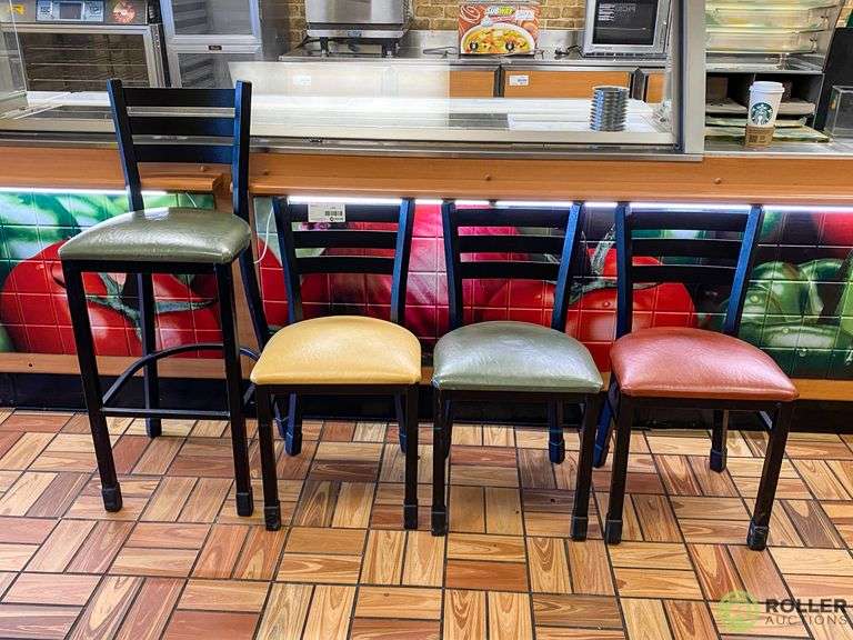 (13) Cushioned Dining Chairs and (3) Cushioned Bar Height Chairs - Roller Auction