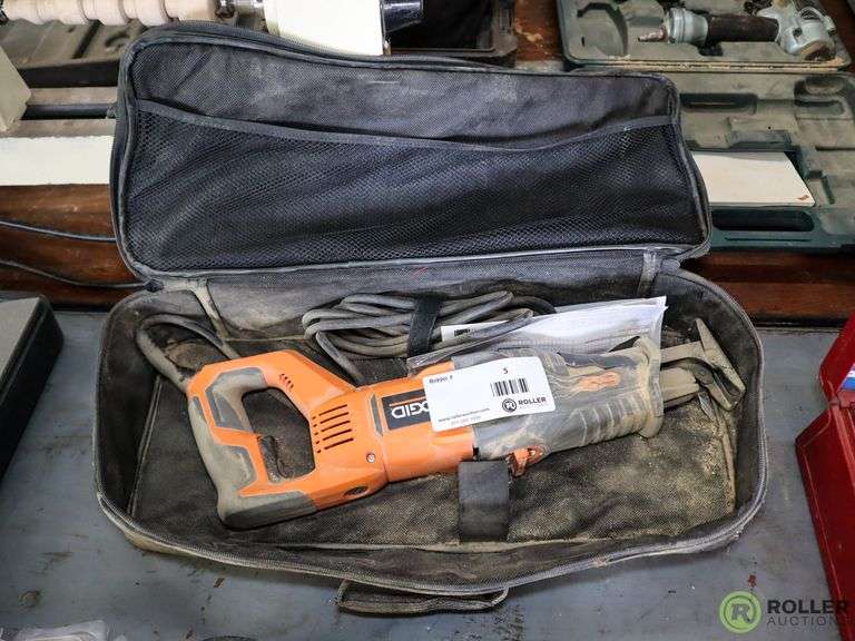 Ridgid R3002 Sawzall, 9Amp, 03500 SPM Roller Auctions