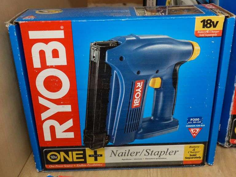 Ryobi P700 Flashlight, P300 Nailer / Stapler and P501 Circular Saw (No