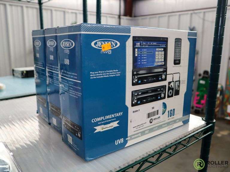 (2) Jensen Phase Linear UV8 Multimedia Car Stereos Roller Auctions