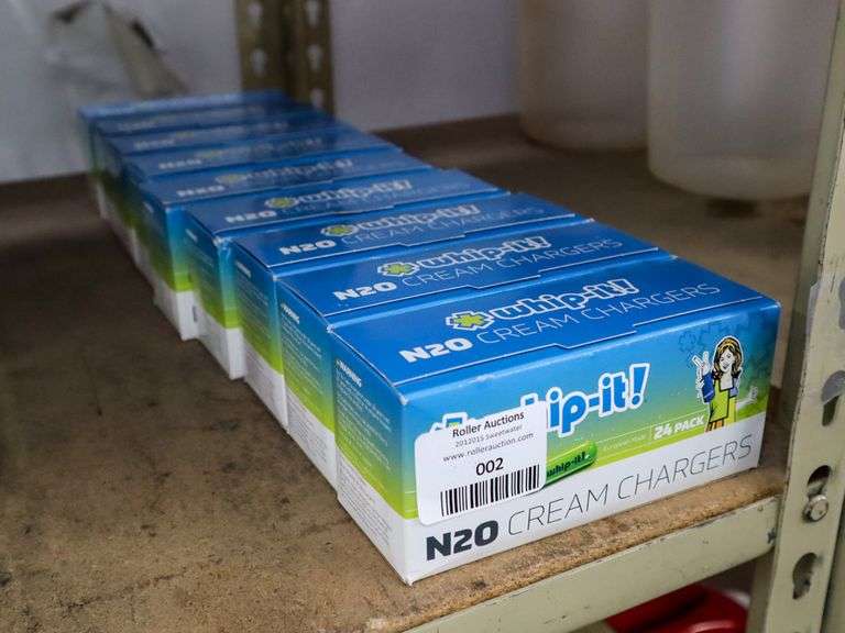 (9) 24Packs of Whip It N20 Cream Chargers Roller Auctions