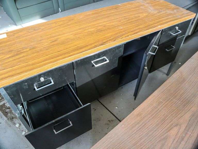 (2) Office Desks Roller Auctions