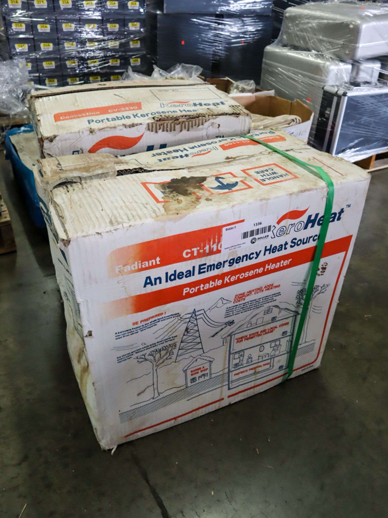 Kero Heat CV-2230 And CT1100 Portable Kerosene Heaters - Roller Auctions