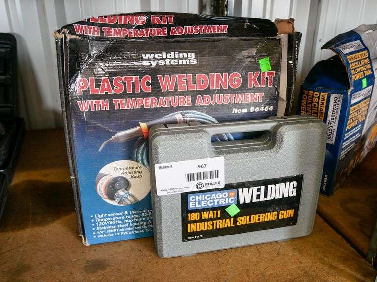 Chicago Electric Plastic Welding Kit and Soldering Gun Roller Auctions