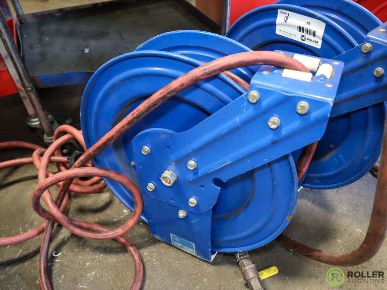 (2) Cox Reel PLP425 Hose Reels With Hose Roller Auctions