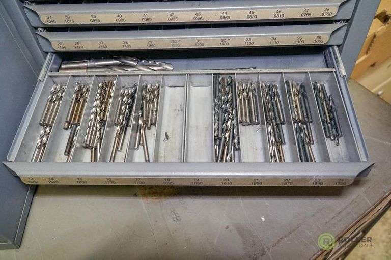 Hout 5 Drawer Decimal Drill Cabinets With Inventory 15in X 8in X 7in 