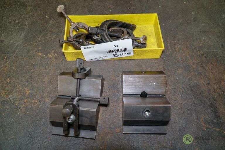 Tray of VBlock Gages and (2) VBlocks Roller Auctions