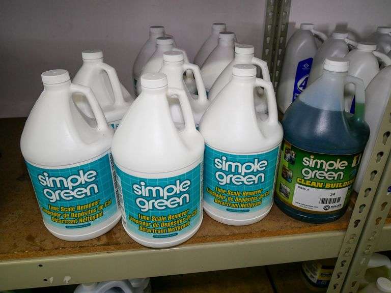 (11) 1Gallon Bottles of Simple Green Lime Scale Remover Roller Auctions