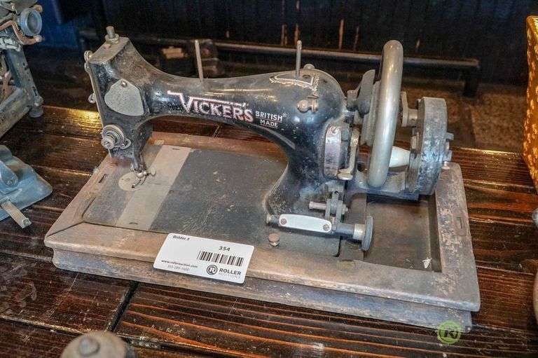 Vintage Vickers Sewing Machine Roller Auctions
